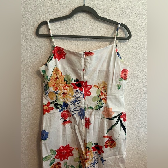 CDC Petite White Floral Summer Dress Size 12 - Picture 7 of 9